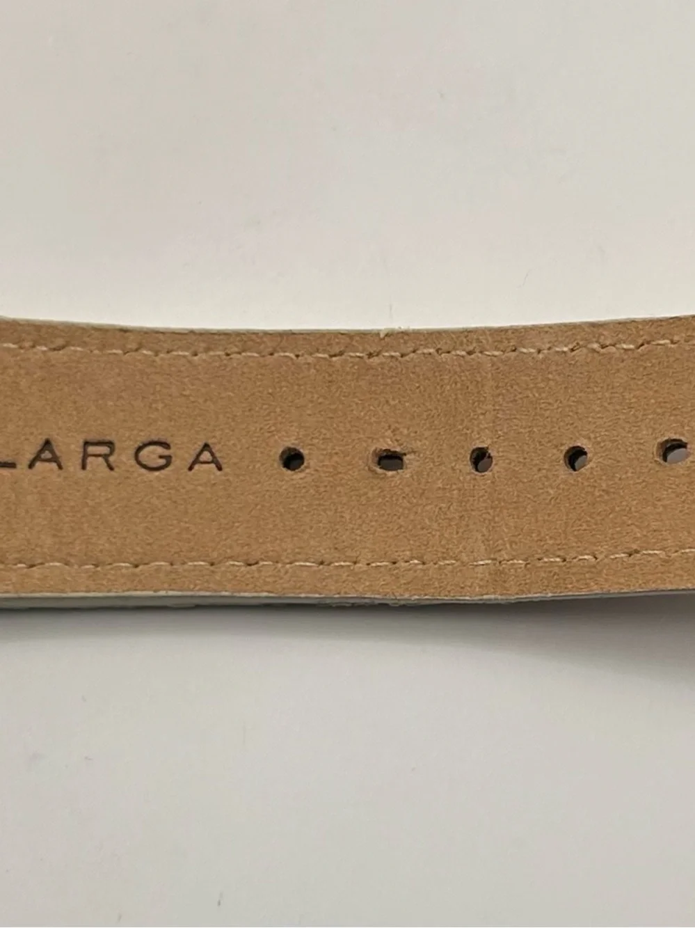 DeLacour Via Larga Men’s Limited Edition White Dial And Strap Quartz 36mm Watch